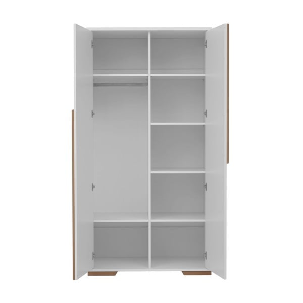 Snap fehér gyerek ruhásszekrény, 98 x 195 cm - Pinio-image-2