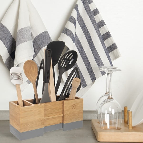 Bambusz konyhai eszköztartó állvány – Orion-image-1