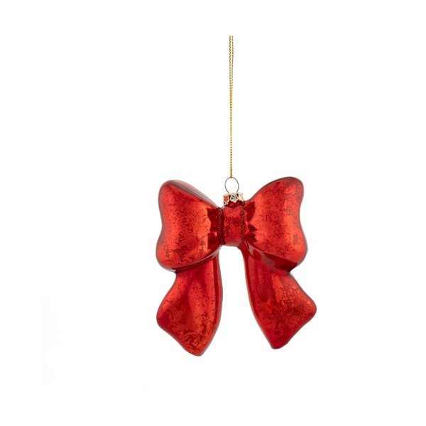 Üveg karácsonyfadísz 3,5 cm Bow – Sass & Belle