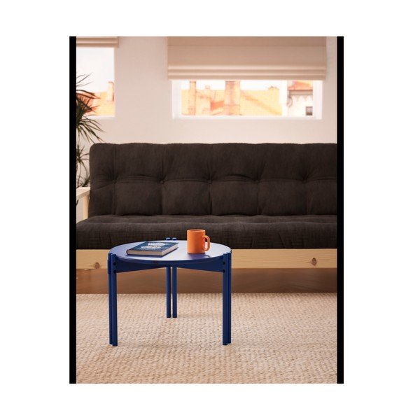 Kék borovi fenyő kerek dohányzóasztal ø 80 cm Sticks – Karup Design-image-4