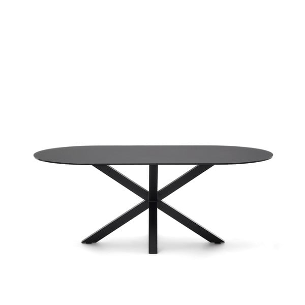 Étkezőasztal üveg asztallappal 100x200 cm Argo – Kave Home-image-3