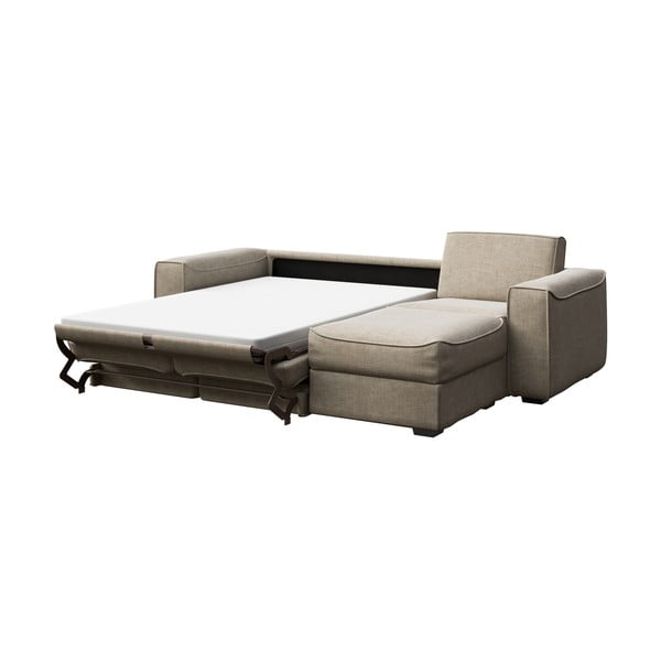 Munro bézs kinyitható sarokkanapé, jobb oldali, 288 cm - Mesonica-image-3