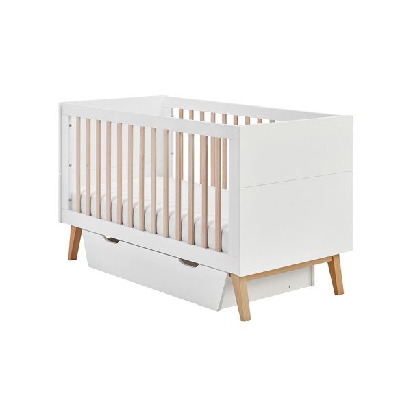 Fehér gyerekágy alatti fiók 70x140 cm Swing – Pinio-image-2