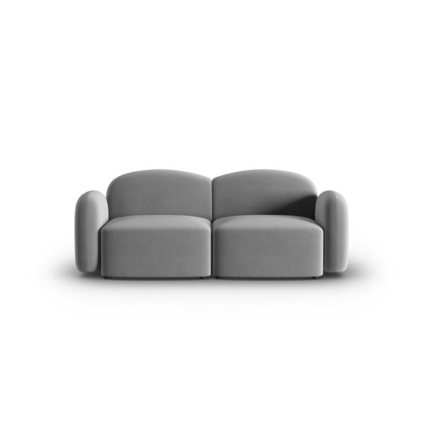 Szürke bársony kanapé 194 cm Blair – Micadoni Home