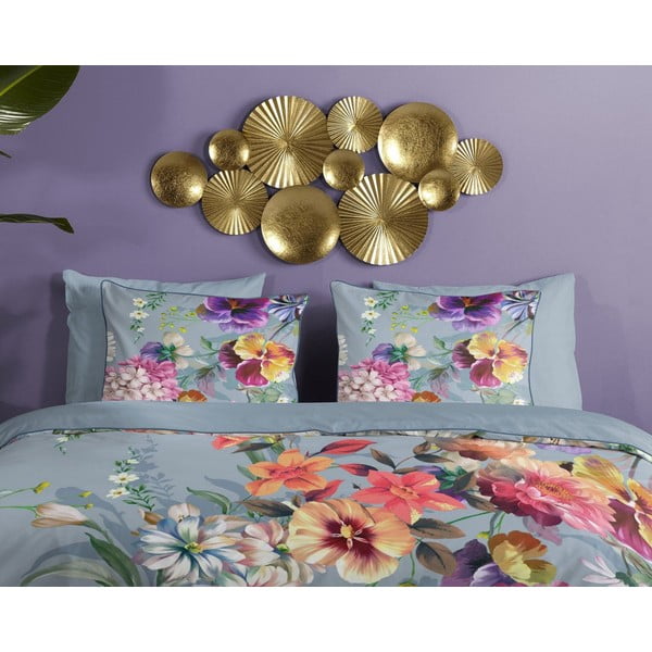 Sunflower szürke organikus pamut kétszemélyes ágyneműhuzat, 200 x 220 cm - Descanso-image-2