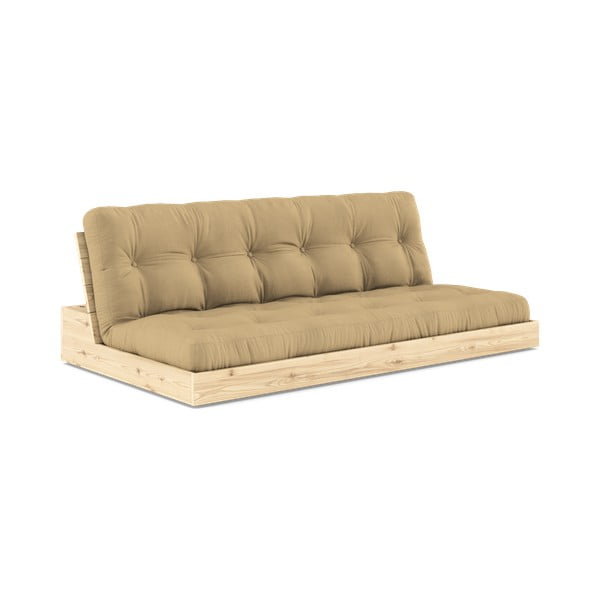 Mustársárga kinyitható kanapé 196 cm Base – Karup Design