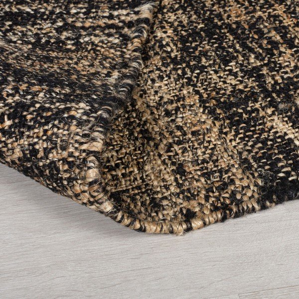 Idris fekete juta szőnyeg, 160 x 230 cm - Flair Rugs-image-4