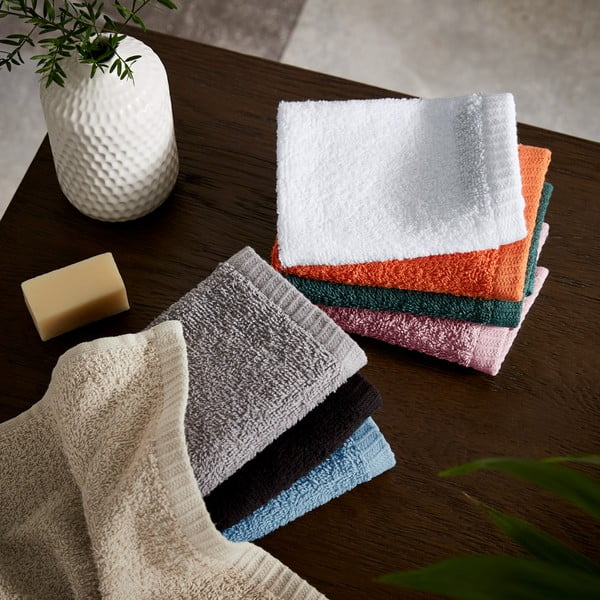 Kék gyorsan száradó pamut törölköző szett 4 db-os 30x30 cm Quick Dry – Catherine Lansfield-image-3