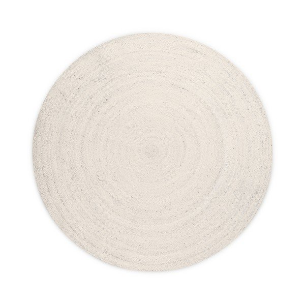 Krémszínű kétoldalas-kézi szövésű juta kerek szőnyeg ø 200 cm Braided – Hanse Home
