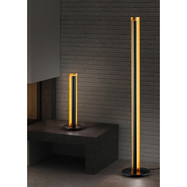 Fekete LED dimmelhető állólámpa (magasság 142,5 cm) Texel – Trio-image-3