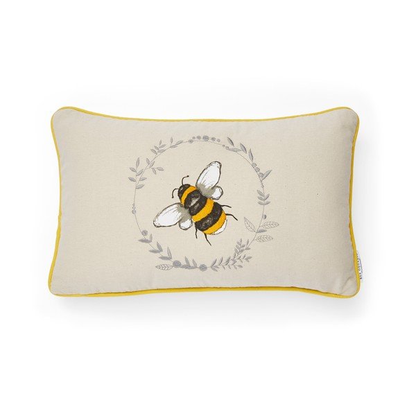 Bumble Bees sárga pamut díszpárna, 30 x 50 cm - Cooksmart ®