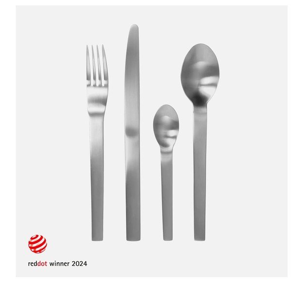 Ezüstszínű rozsdamentes acél evőeszköz készlet 24 db-os Boldi – FABINI-image-4