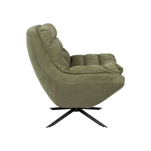 Zöld bársony fotel Vince – Dutchbone-image-3