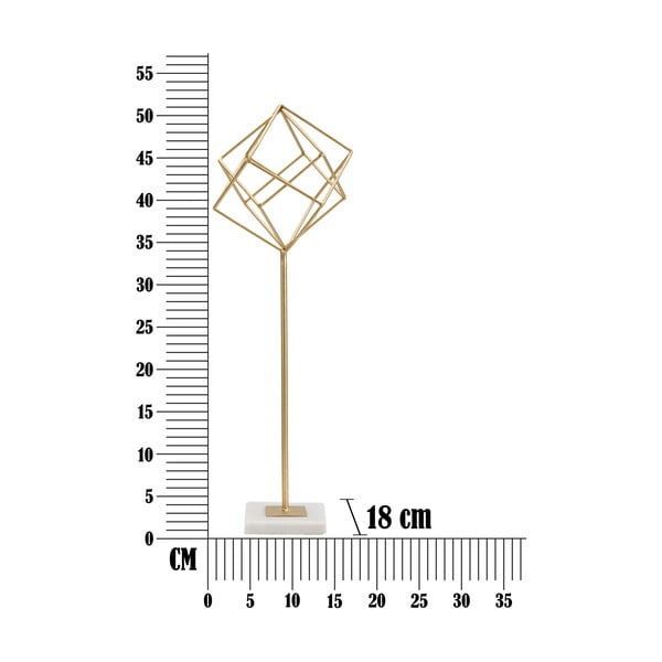 Cube szobor aranyszínű dekorral - Mauro Ferretti-image-2