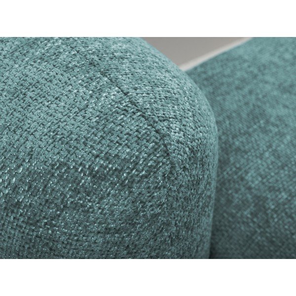 Kék zsenília kinyitható-tárolóhelyes sarokkanapé (jobb oldali-heverő résszel) Mele – Makamii-image-4