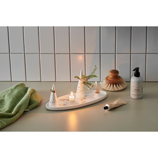 Porcelán adventi gyertyatartó karácsonyi mintával Nobili – Kähler Design-image-3