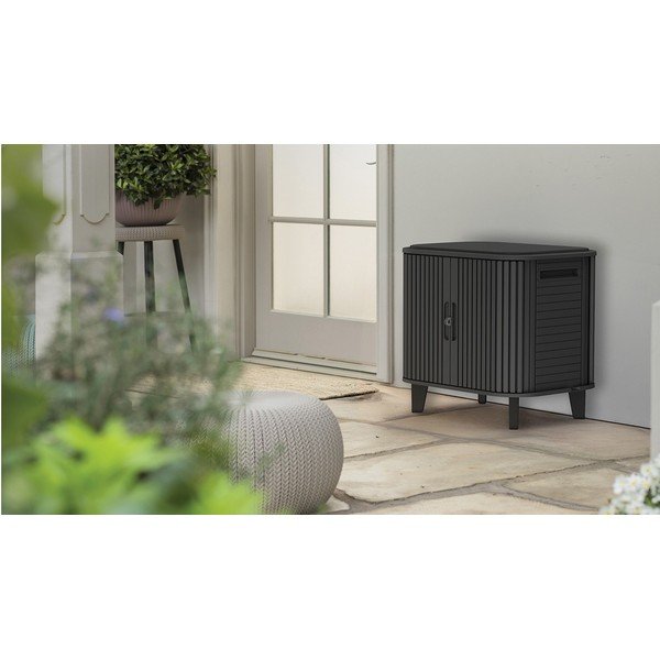 Szürke műanyag kerti tárolódoboz Velo – Keter-image-1