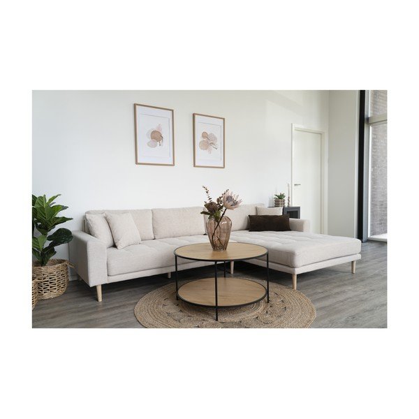 Bézs sarokkanapé (jobb oldali) Lido – House Nordic-image-3