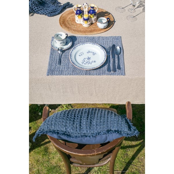 Waffle barna pamut díszpárna,  45 x 45 cm - Tiseco Home Studio-image-2