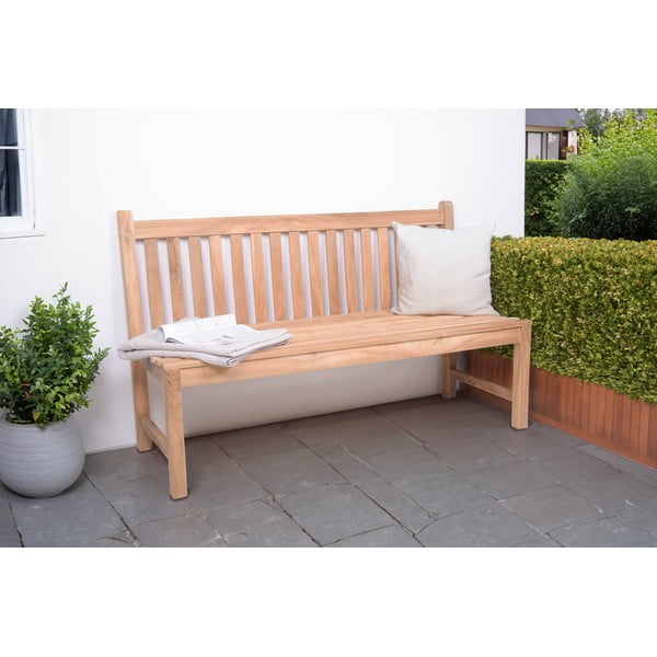 Natúr színű tömörfa kerti pad Solo – Garden Pleasure-image-1