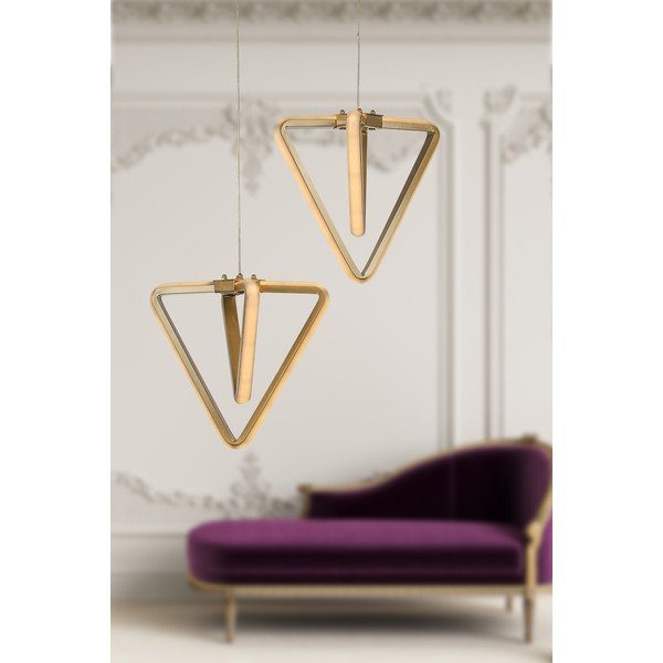 Bronzszínű fém LED függőlámpa ø 20 cm Baris – Squid Lighting-image-1