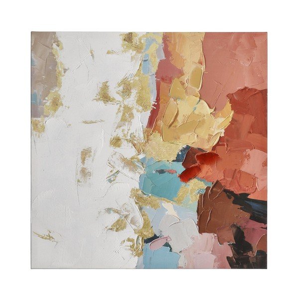 Nyomtatott vászon kép kézzel festett részletekkel 80x80 cm Crown – Bizzotto