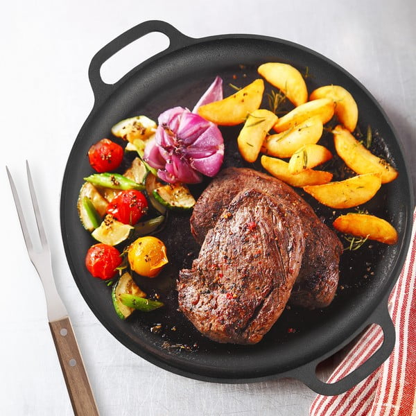 Grill öntöttvas serpenyő ø 35 cm LITINA – Orion-image-1