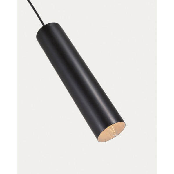 Fekete függőlámpa fém búrával ø 8 cm Maude – Kave Home-image-4