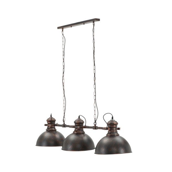 Industry fekete függőlámpa 3 búrával - Mauro Ferretti-image-2