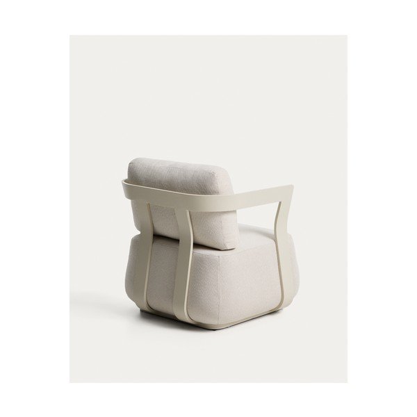 Krémszínű párnázott kerti fotel Tamaris – Kave Home-image-4