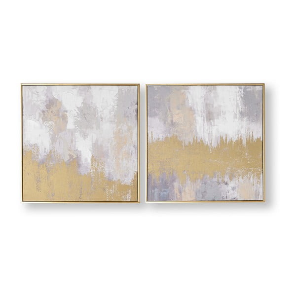 Laguna Mist többrészes kézzel festett kép, 50 x 50 cm - Graham & Brown