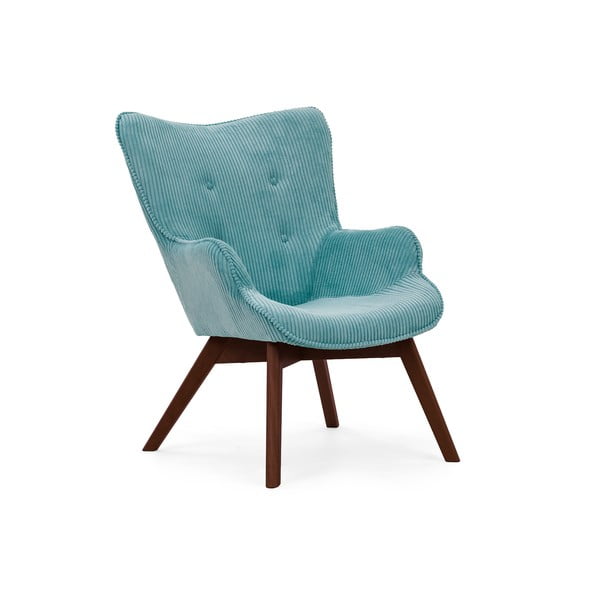 Türkiz kordbársony fotel Niko – Ropez