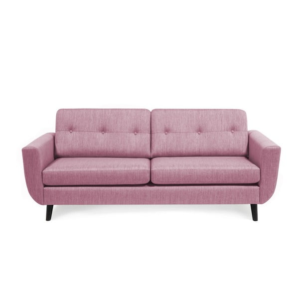 Harlem világos rózsaszín 3 személyes kanapé - Vivonita