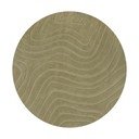 Khaki kézi szövésű gyapjú kerek szőnyeg ø 160 cm Mesmerise Sage – Flair Rugs