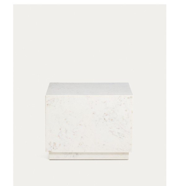 Márvány tárolóasztal 50x50 cm Sorein – Kave Home-image-3