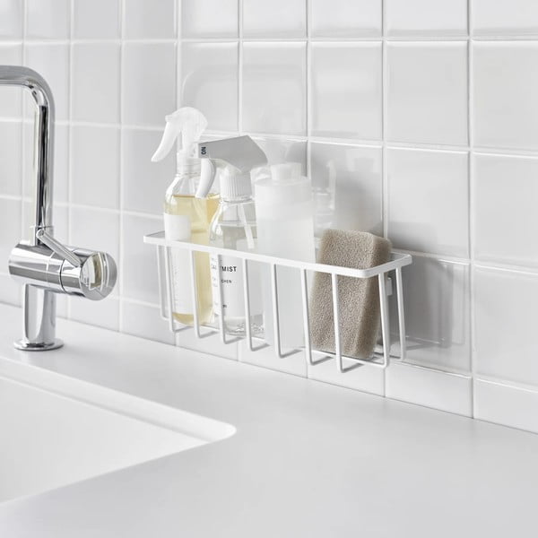 Fehér öntapadós fém mosogatóeszköz tartó Film Hook – YAMAZAKI-image-2