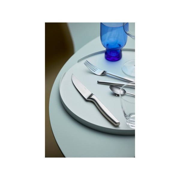 Ezüstszínű rozsdamentes acél evőeszköz készlet 4 db-os Norm – Gense-image-1