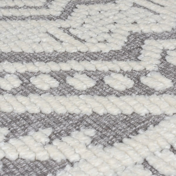 Szürke mosható zsenília futószőnyeg 60x240 cm Jaipur – Flair Rugs-image-3