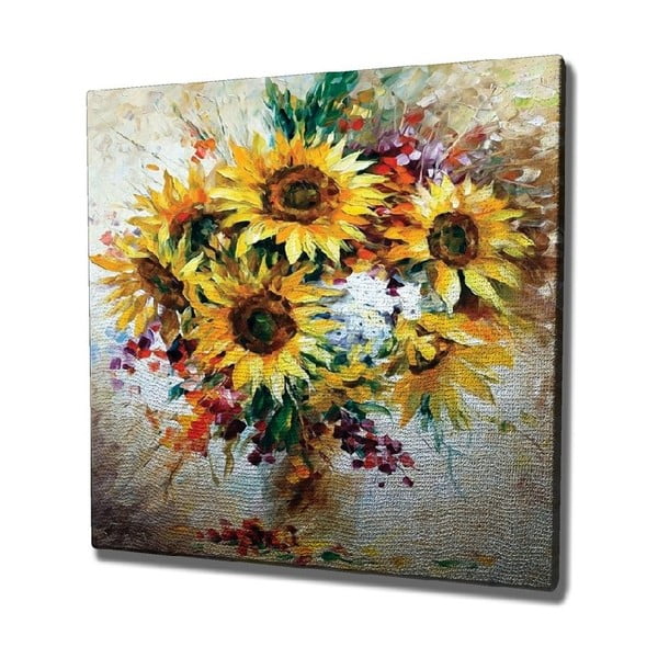 Sunflowers vászon fali kép, 45 x 45 cm