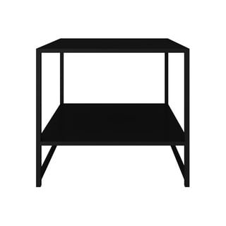 Lite fekete fém tárolóasztal, 50 x 50 cm - Canett