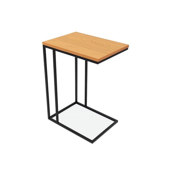 Tárolóasztal tölgyfa dekorral 50x35 cm Cesura – Unique Furniture
