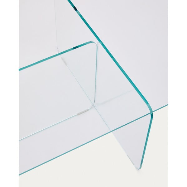 Üveg dohányzóasztal 60x120 cm Zaren – Kave Home-image-3