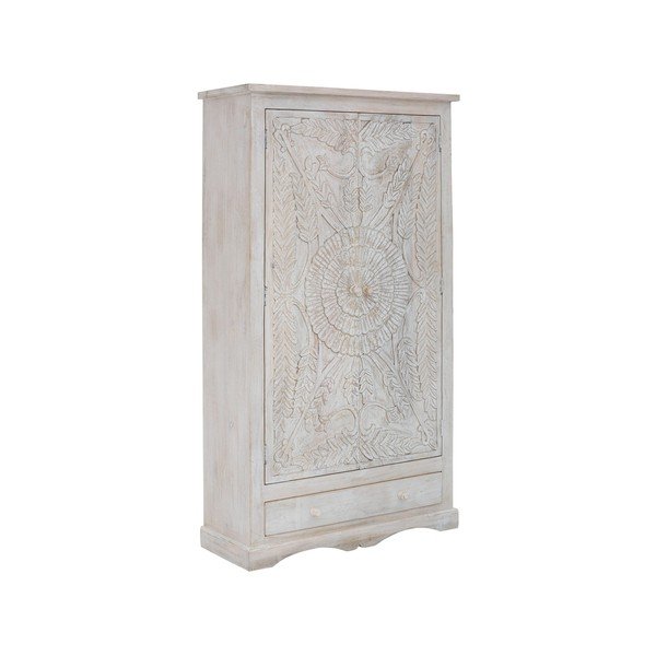 Fehér mangófa ruhásszekrény 100x175 cm Rana – Støraa-image-1