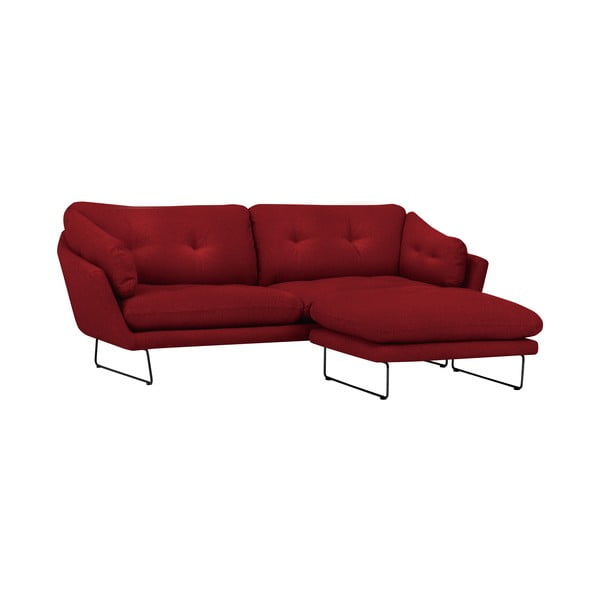 Comet piros kanapé és puff szett - Windsor & Co Sofas-image-1