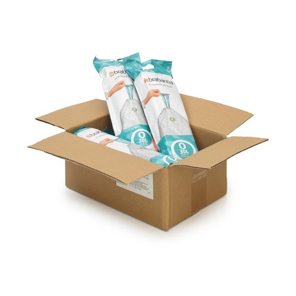 Összehúzható szemeteszsák készlet 120 db-os 30 l PerfectFit O – Brabantia-image-1