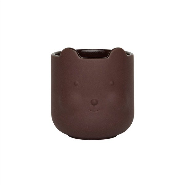 Terrakotta kézzel készített kaspó ø 9 cm Bear – OYOY Mini
