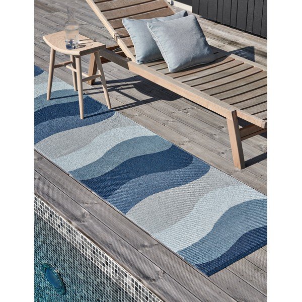 Kültéri párna 44x44 cm Sunny Pale Turquoise – Pappelina-image-2