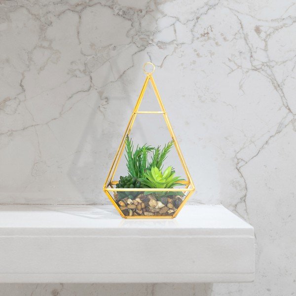 Suculent műnövény (magasság 30 cm) Geometry – AmeliaHome-image-1