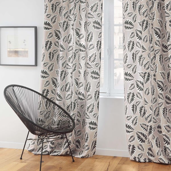 Fekete-bézs függöny 140x260 cm Alma – douceur d'intérieur-image-3