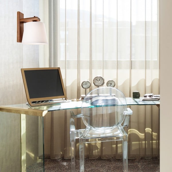 Sötétbarna fali lámpa ø 20 cm Aida – LAMKUR-image-3